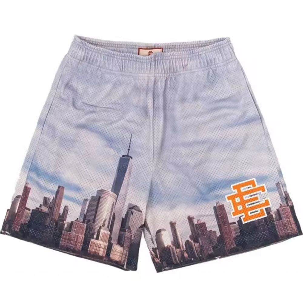 🤍 | Eric Emanuel Summer Skyline Shorts [ SALE ]